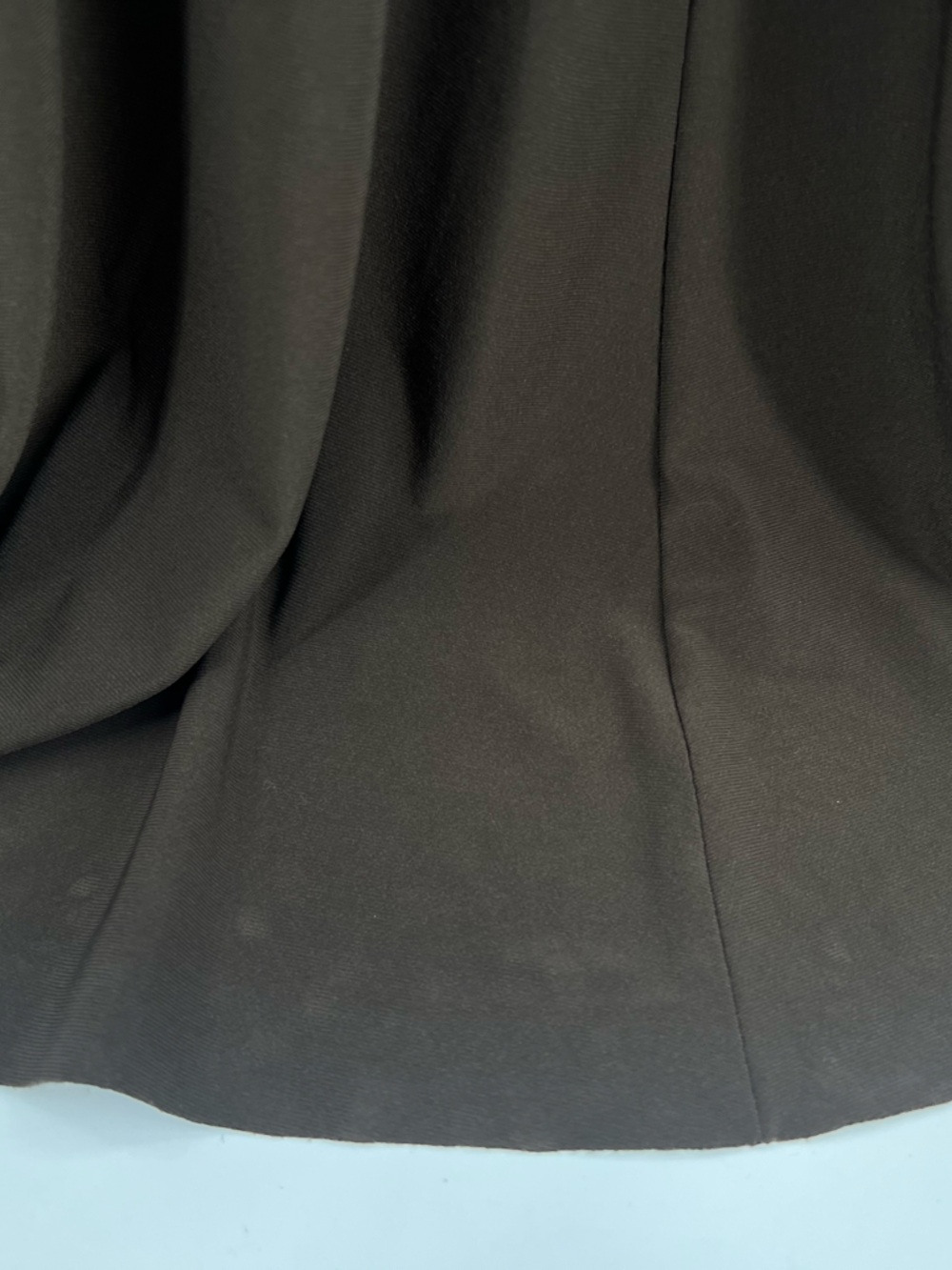 NORMA KAMALI Halter Turtle Fishtail
Gown 4-Way Stretch Chocolate brown sz XS - Picture 6 of 8